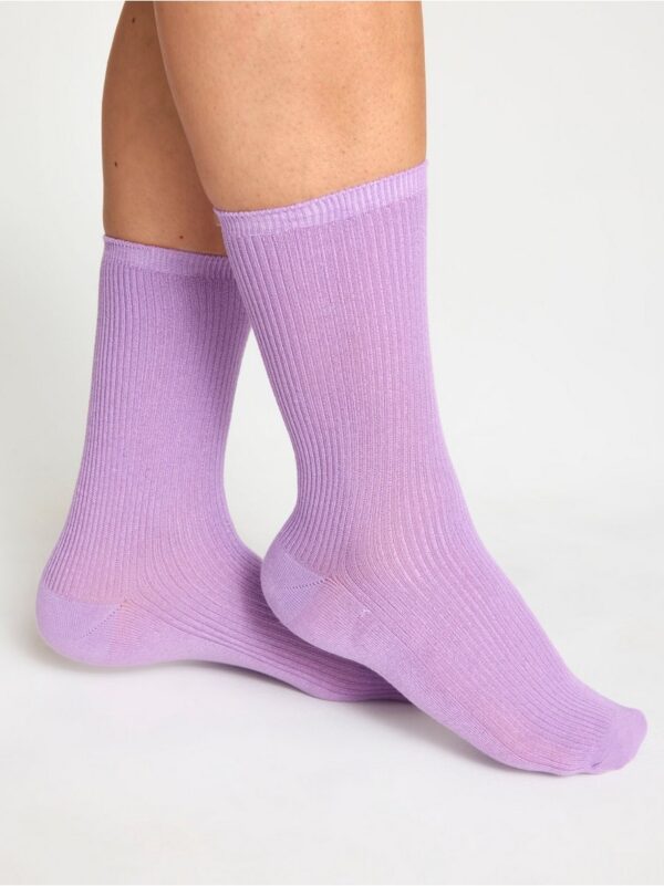 Ribbed socks - 8567612-7642