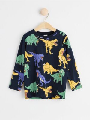 Long sleeve top with dinosaurs - 8575834-2521