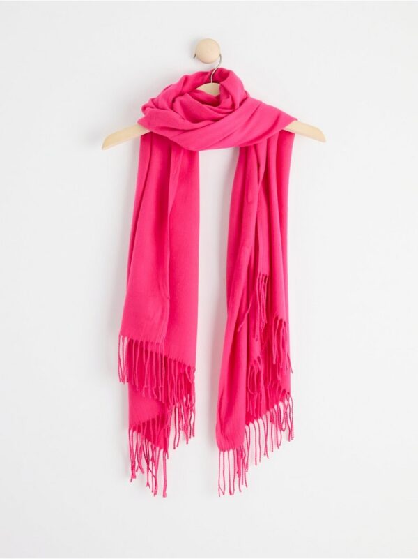 Scarf with fringes - 8449096-9619