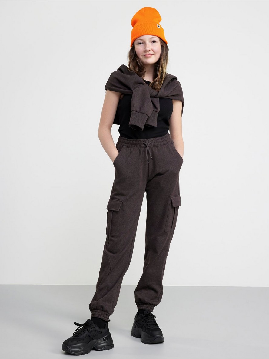 Pantalone – Cargo sweatpants with brushed inside