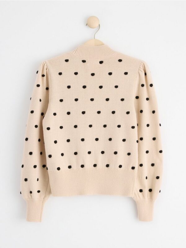 Knitted jumper with dots - 8509541-8399