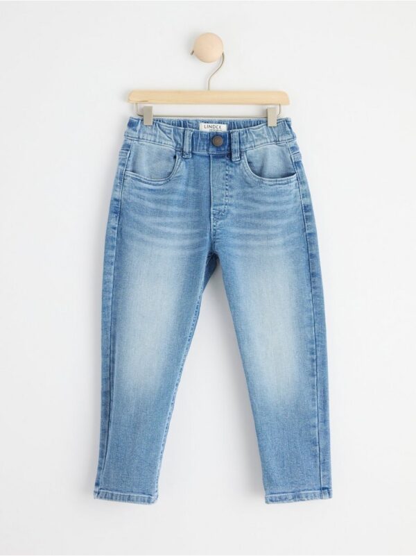 Tapered regular waist pull-up jeans - 8510642-790