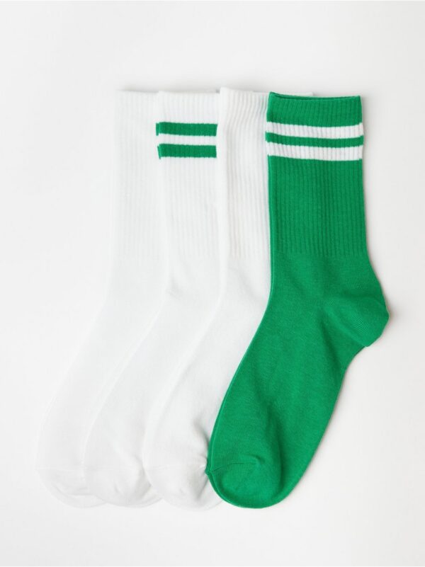 4-pack sporty ribbed socks - 8512305-7021