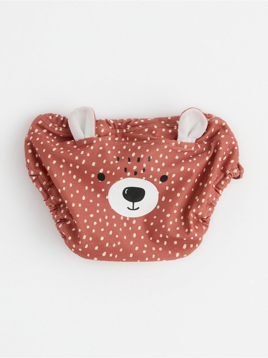 Kupace gace – Reusable swim nappy with dots and bear face