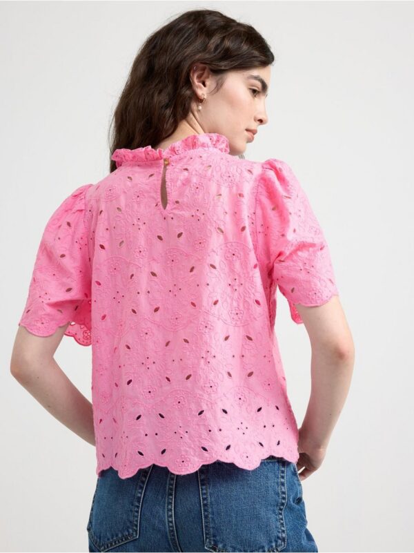 Blouse with broderie anglaise - 8533205-6665