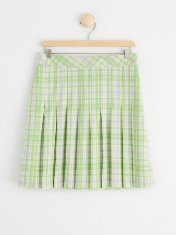 Pleated checked skirt - 8537349-1371
