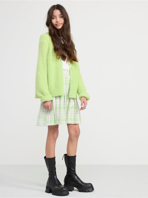Pleated checked skirt - 8537349-1371