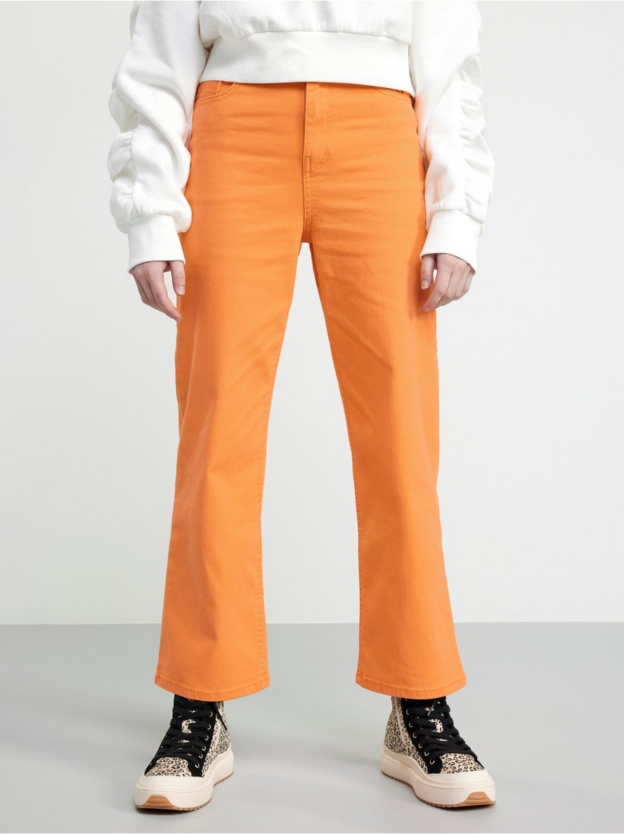 VANJA Wide high waist cropped twill trousers - 8542655-2919