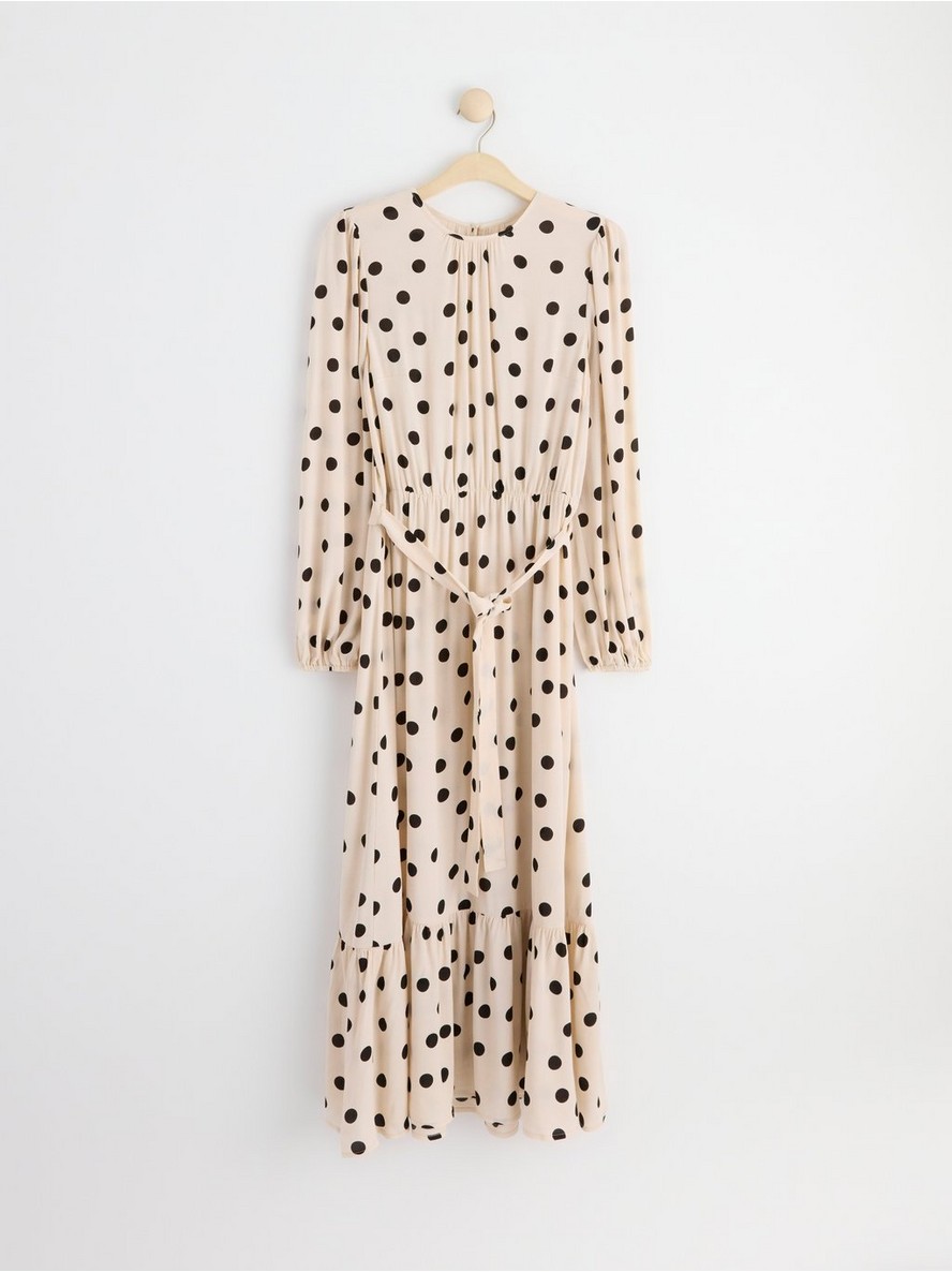 Haljina – Long sleeve maxi dress with dots
