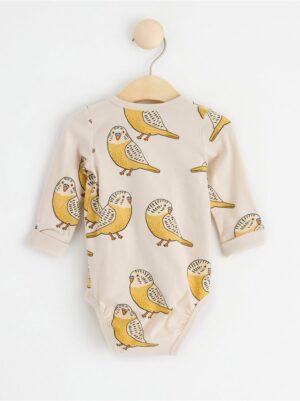 Wrap bodysuit with budgies - 8551982-1230