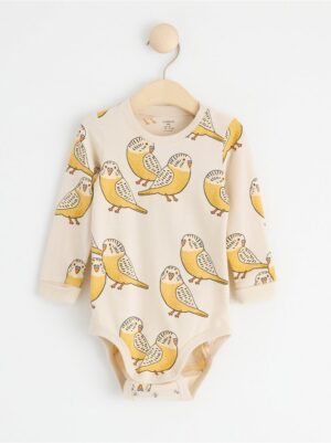Long sleeve bodysuit with budgies - 8551983-1230