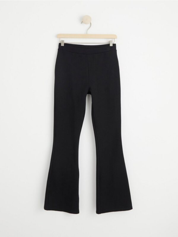 Flared leggings with brushed inside - 8576987-80