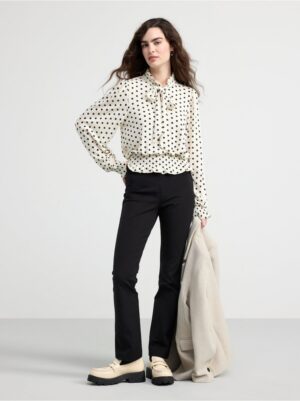 Long sleeve top with frill collar - 8589328-300