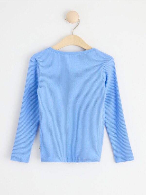 Ribbed long sleeve top - 8103370-7483