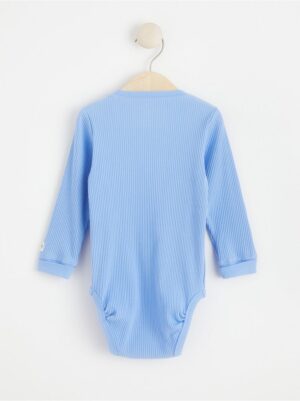 Ribbed bodysuit with long sleeves - 8196378-7483
