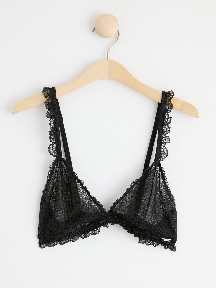 Brushalter – ella m – Unpadded bralette with floral lace