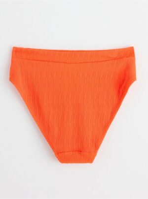 High waist bikini bottom with crinkled texture - 8492832-4362