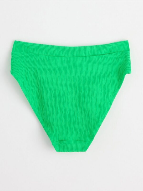 High waist bikini bottom with crinkled texture - 8492832-6689