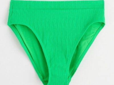 High waist bikini bottom with crinkled texture - 8492832-6689