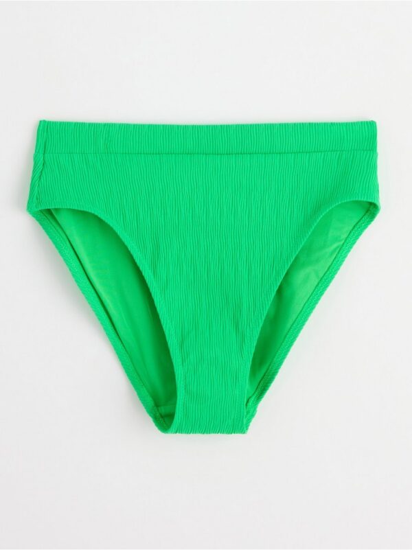 High waist bikini bottom with crinkled texture - 8492832-6689