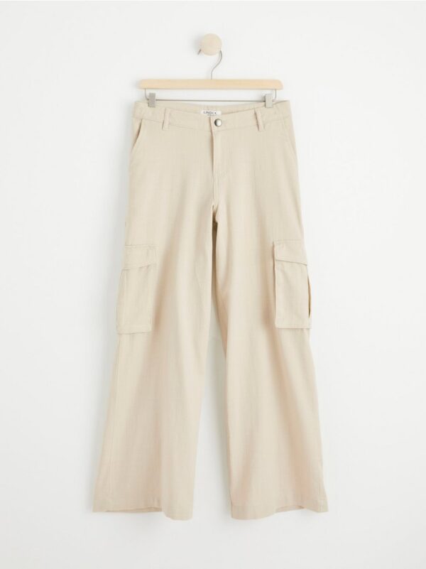 Extra wide regular waist cargo trousers - 8497535-8545