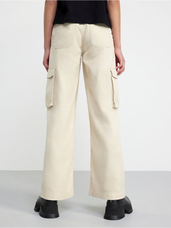 Extra wide regular waist cargo trousers - 8497535-8545