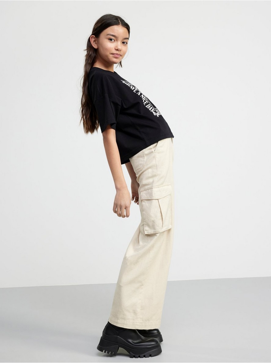 Pantalone – Extra wide regular waist cargo trousers