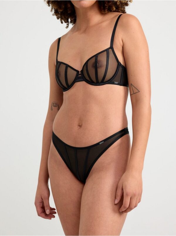 Senna unpadded bra with mesh - 8509360-80