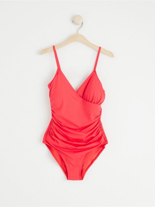 Red shaping swimsuit - 8525127-8472