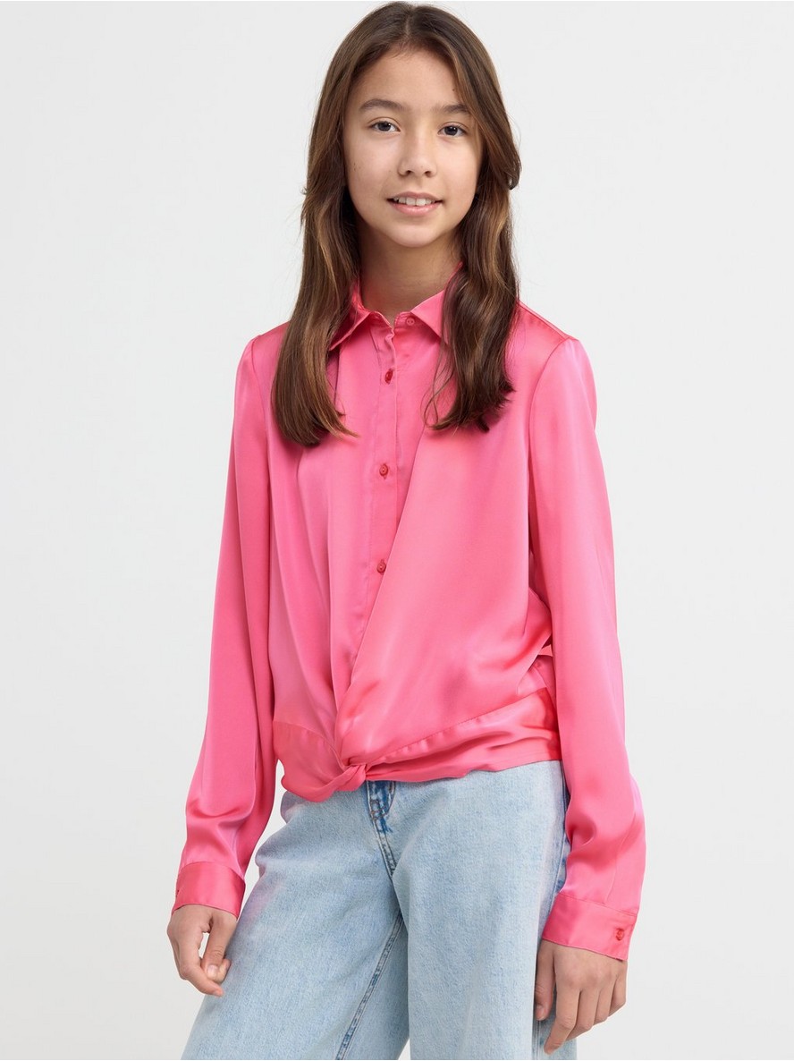 Bluza – Long sleeve satin blouse