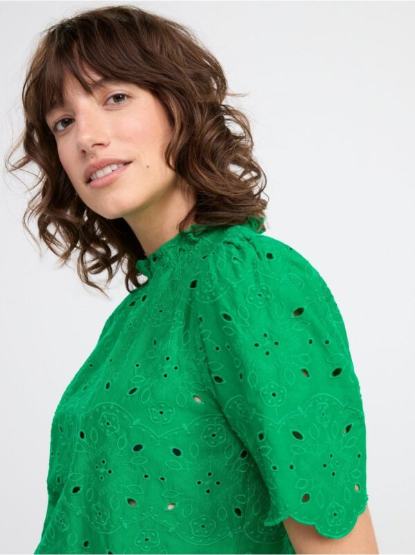 Blouse with broderie anglaise - 8533205-7856