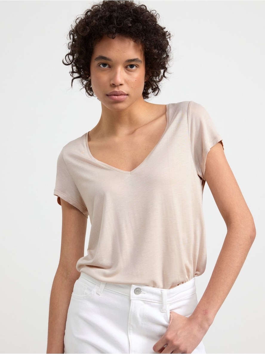 Majica – V-neck short sleeve top