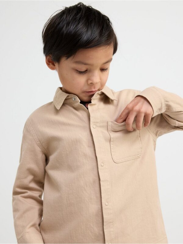 Twill shirt jacket - 8539642-7603