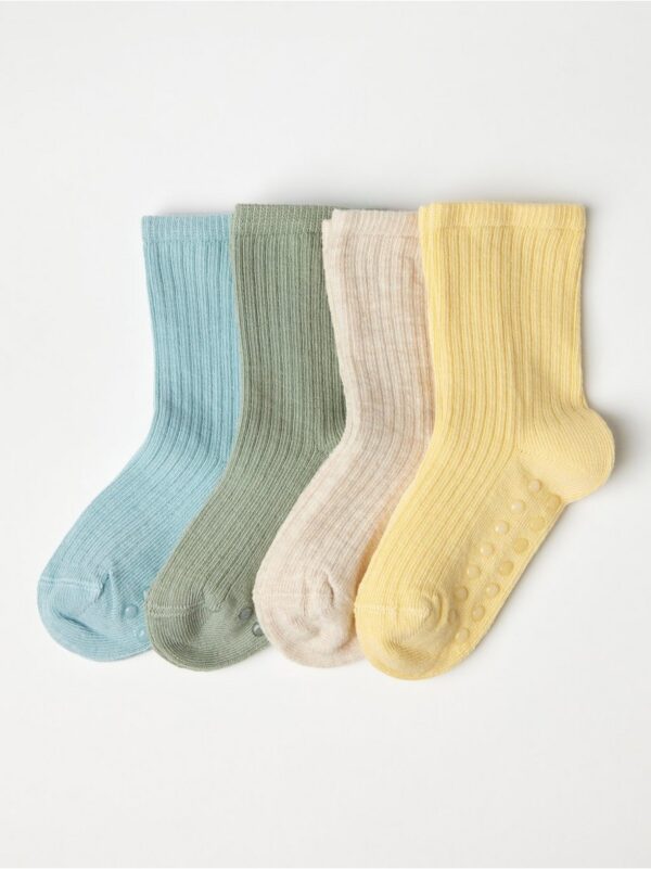 4-pack socks with antislip - 8542312-9694