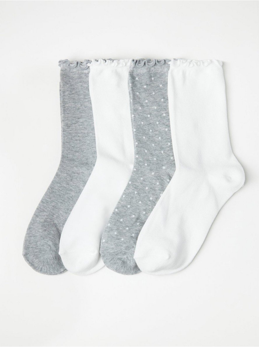 Carape – 4-pack socks with frill trim
