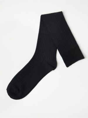 Ribbed knee high socks - 8553915-80