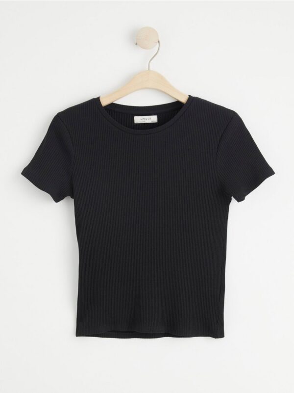 Ribbed short sleeve top - 8555247-80