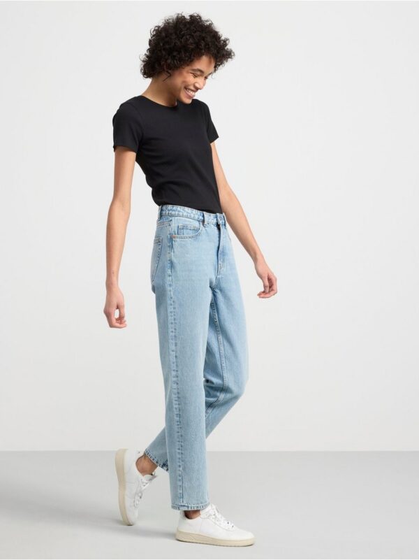 Ribbed short sleeve top - 8555247-80