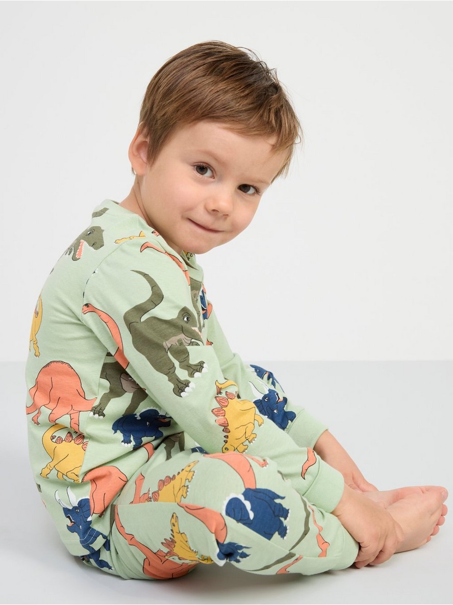 Pyjama set with dinosaurs - 8559174-9567