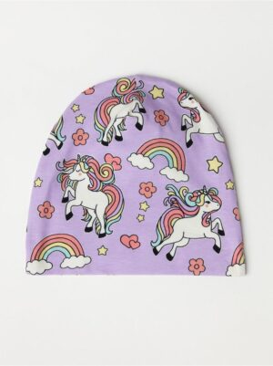 Jersey beanie with unicorns - 8573658-6965