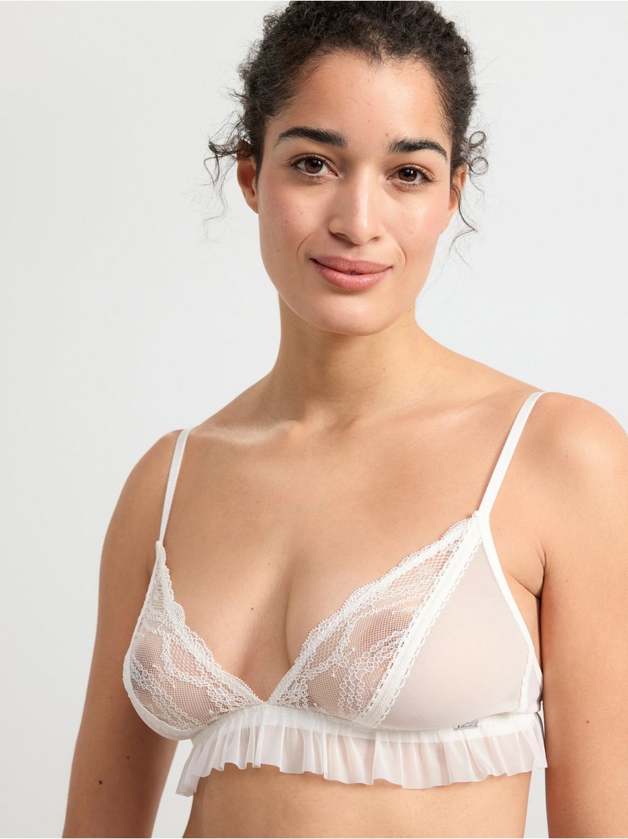 Brushalter – Unpadded bralette with lace