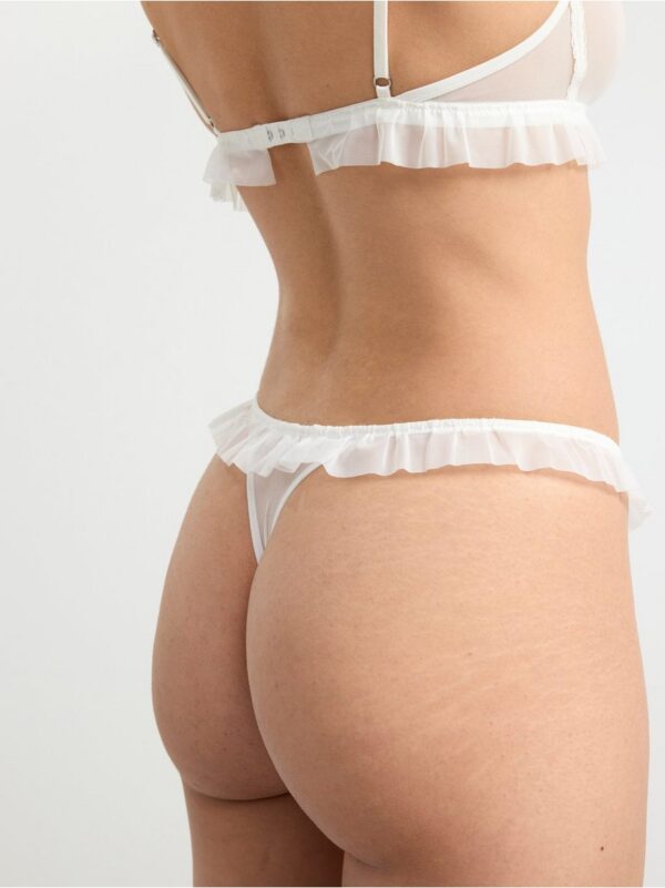 Thong low with lace - 8380078-6886