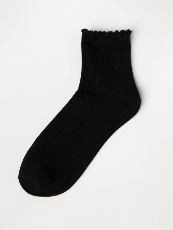 Socks with frill trim - 8393087-80
