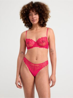 Brazilian briefs regular waist with lace - 8433715-3523