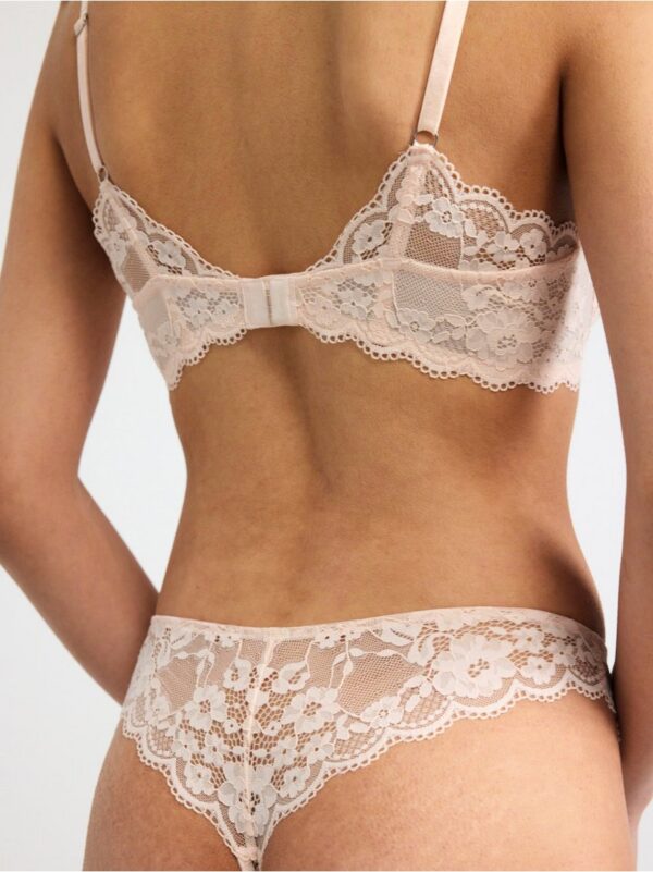 Thong regular waist with lace - 8463606-9339