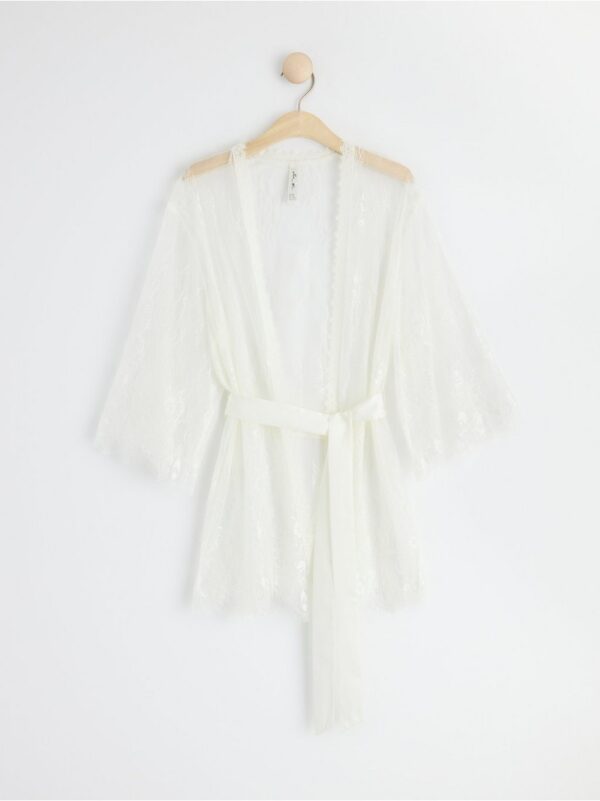 Short lace kimono - 8472841-6886