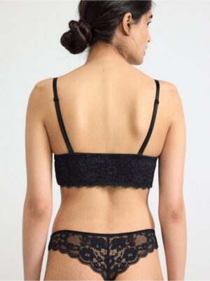 Björk strapless balconette bra with lace - 8514336-80