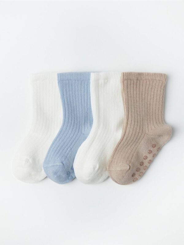 4-pack socks with antislip - 8542312-7603