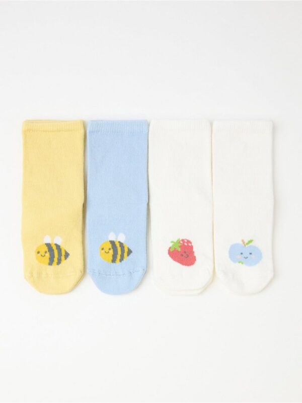 4-pack socks with motif - 8542332-7954
