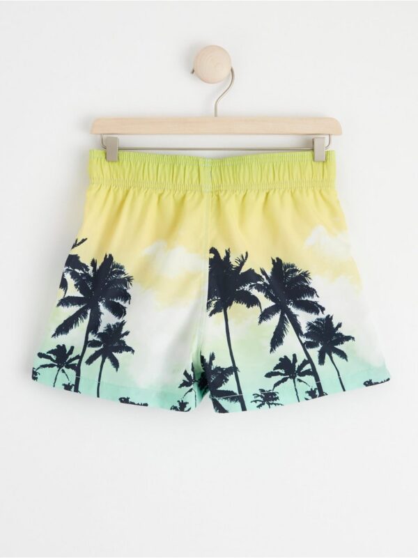 Swim shorts with palm trees - 8542770-8554